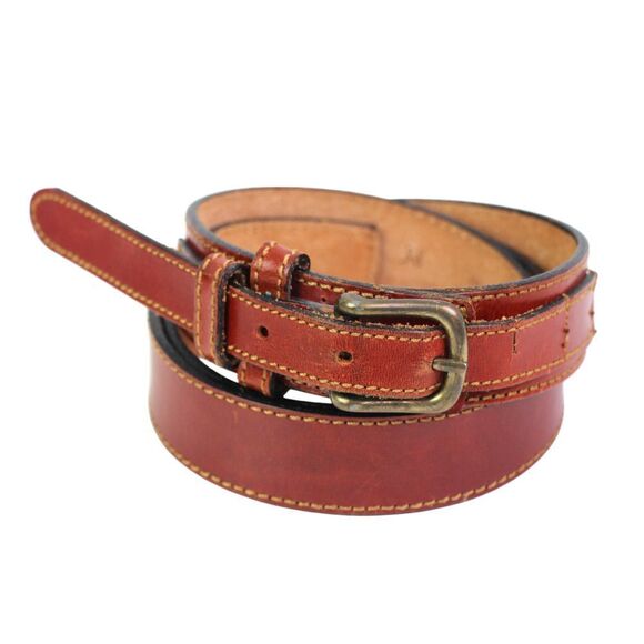 Danbury BROWN GENUINE LEATHER 1 1/8"Wd CASUAL DRESS MEN'S BELT Size 38 (*49 - Picture 2 of 13